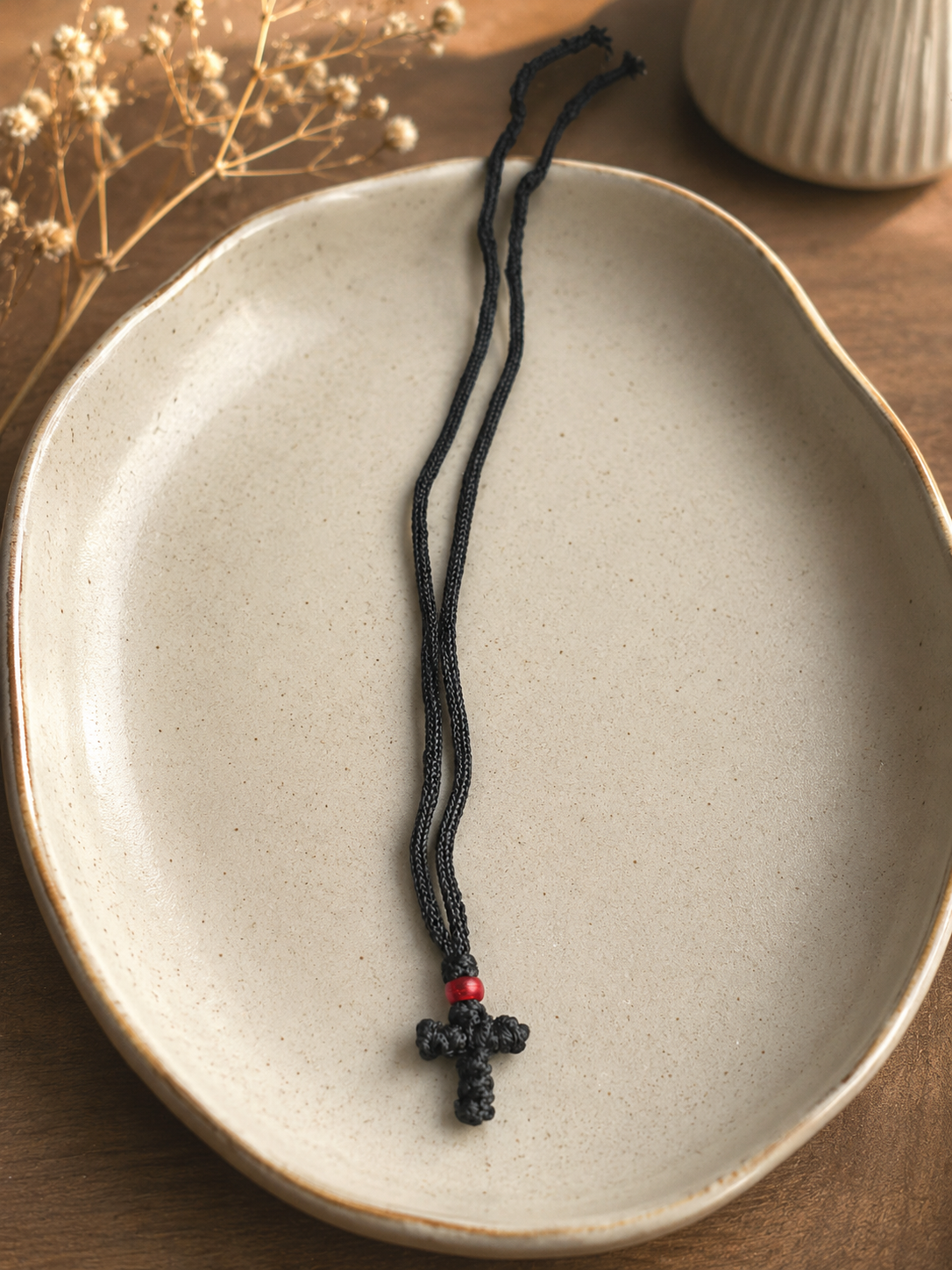 Handcrafted Knotted Cross Necklace
