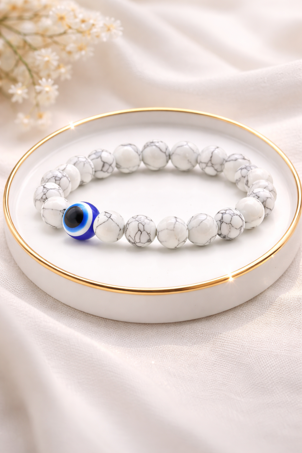 Black Onyx Evil Eye Bracelet (Code 11-81)