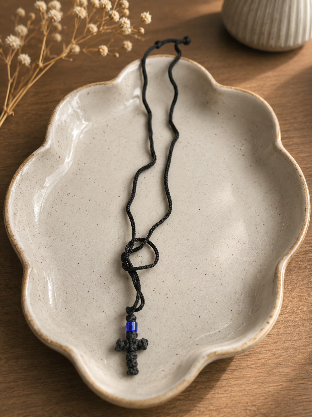 Handcrafted Knotted Cross Necklace