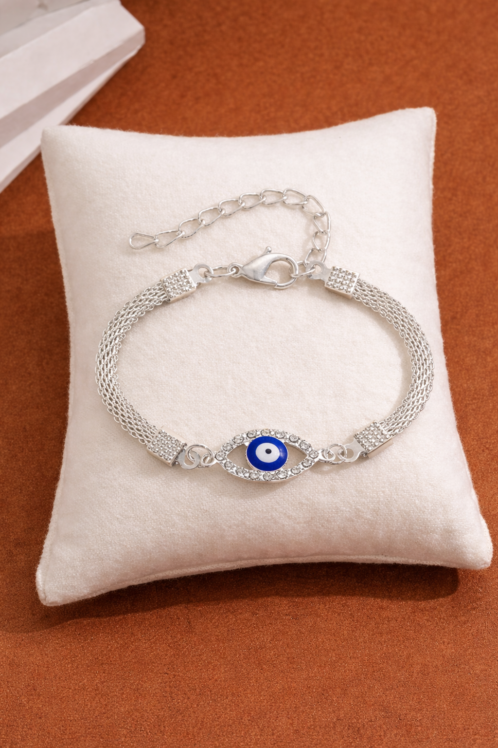 Silver Evil Eye Bracelet