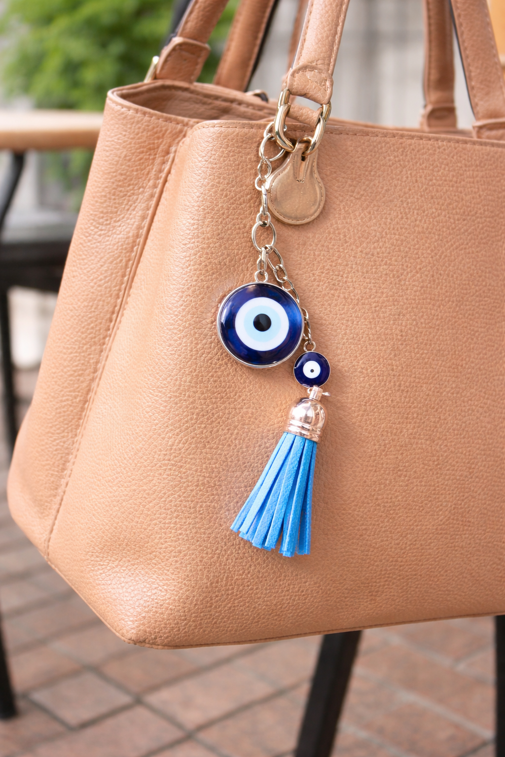 Evil EYe Keyring with Tassel