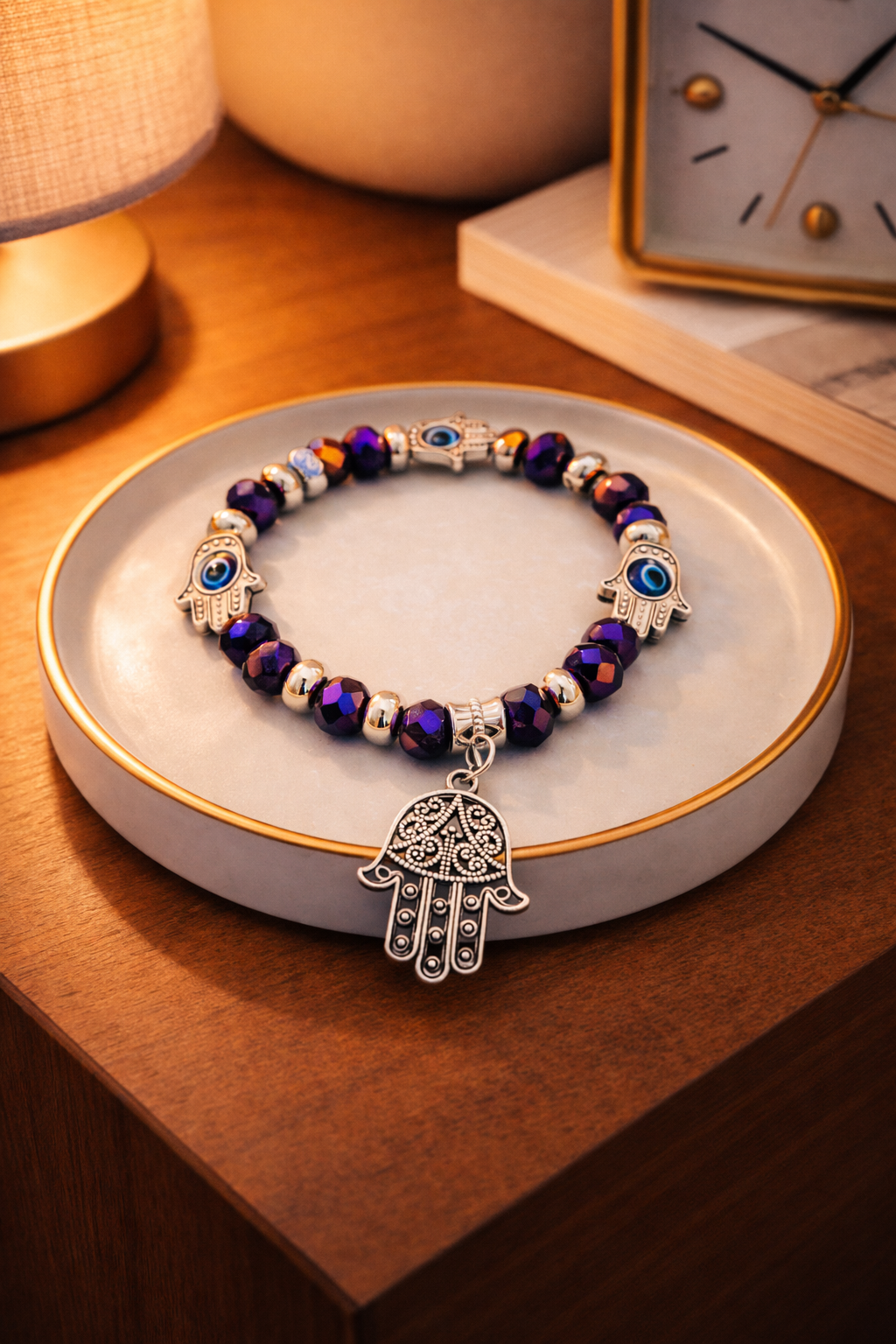 Hamsa Evil Eye Bracelet ( Code 7- 50,51,52,53)