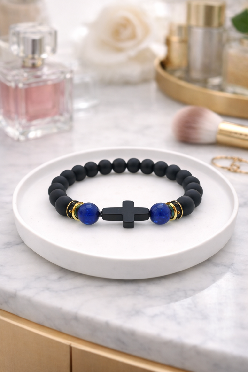 Beaded Cross Bracelet