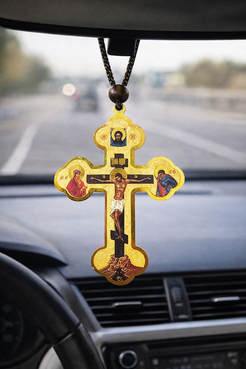 Orthodox Hanging Car Cross