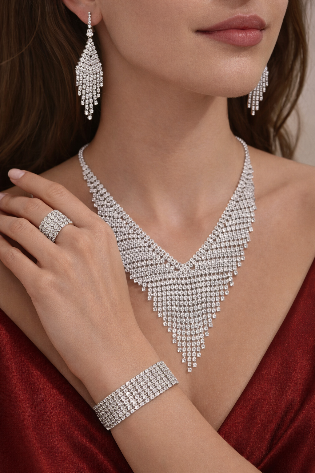 Elegant Water Droplet  Jewelry Set (code 144)