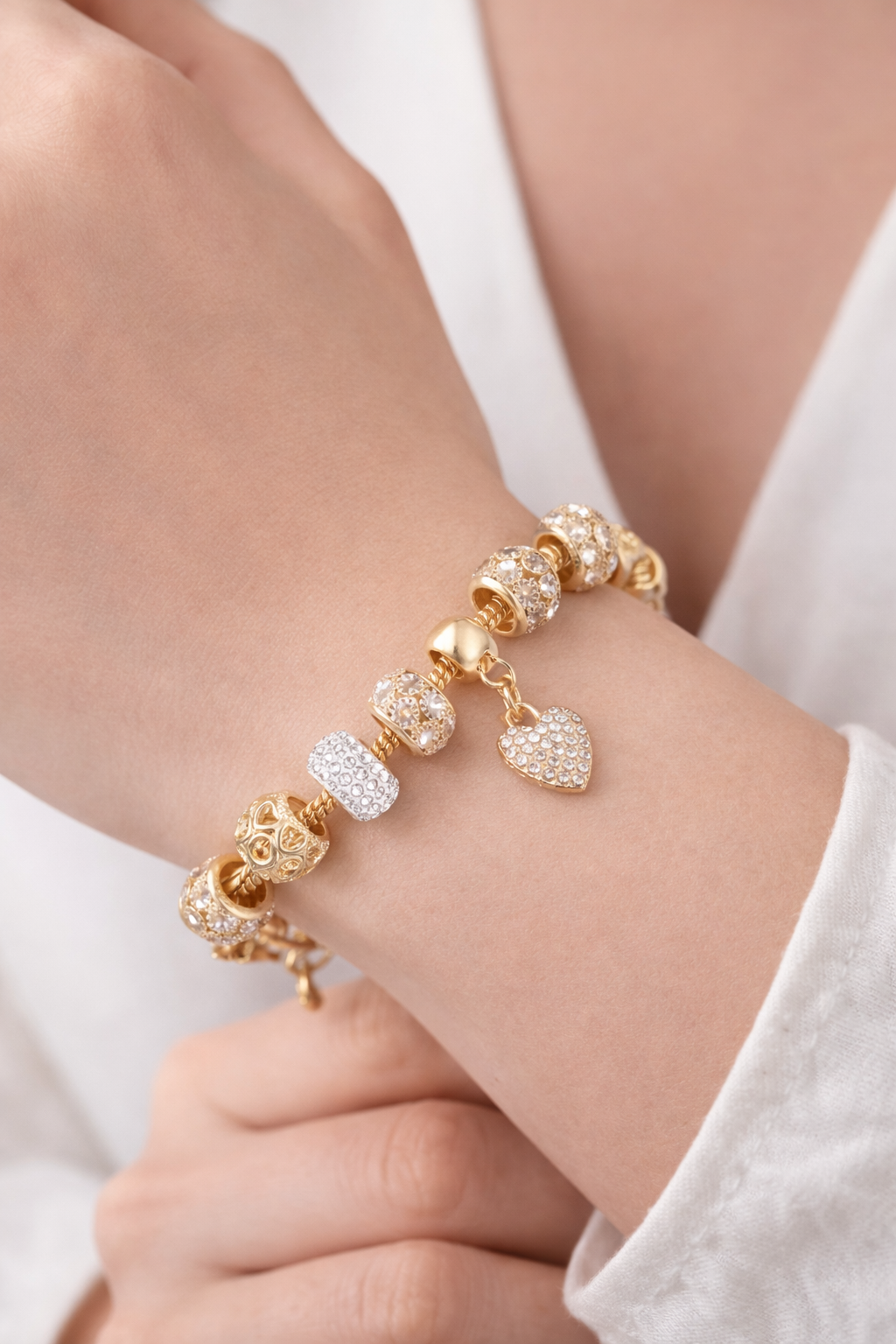Zirconia Hollow Heart Pendant - Sparkle for Everyday Elegance ( code 15-114)