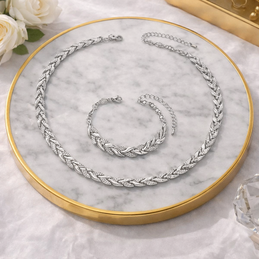 Women’s Fashion Simple Mermaid Necklace & Bracelet Set