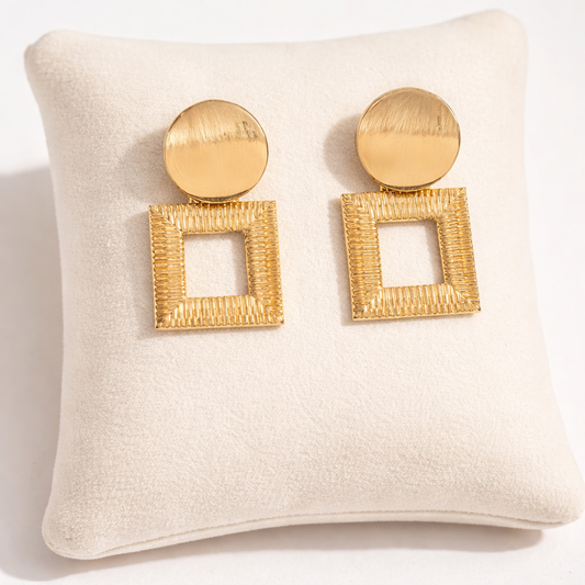 Stud Drop Earrings
