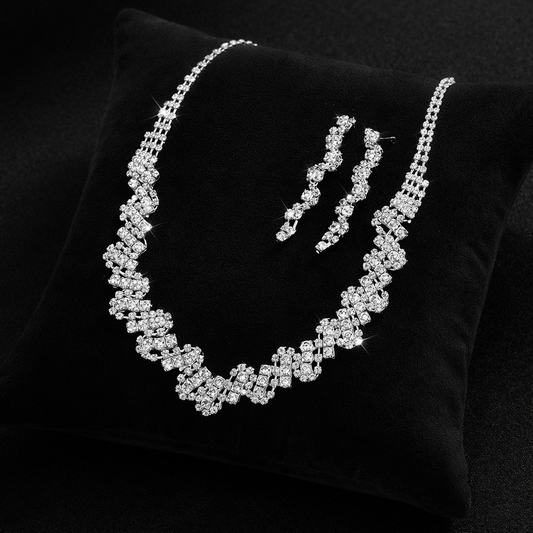 Luxury Statement Necklace & Earrings Set
