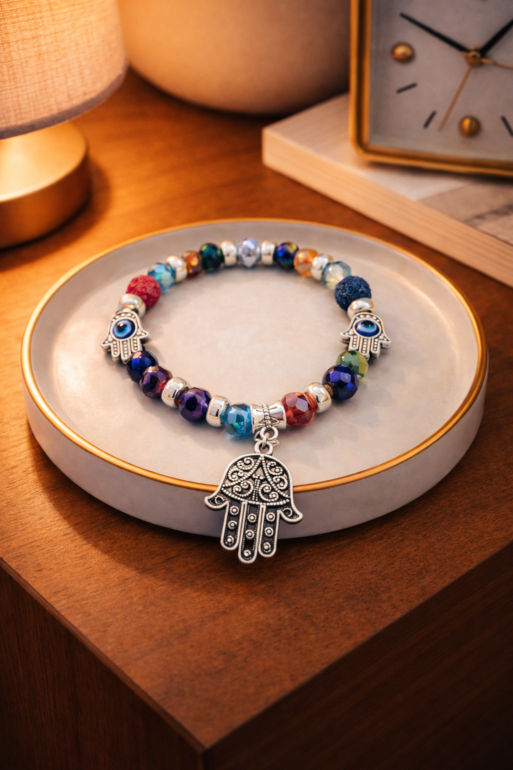 Hamsa Evil Eye Bracelet ( Code 7- 50,51,52,53)