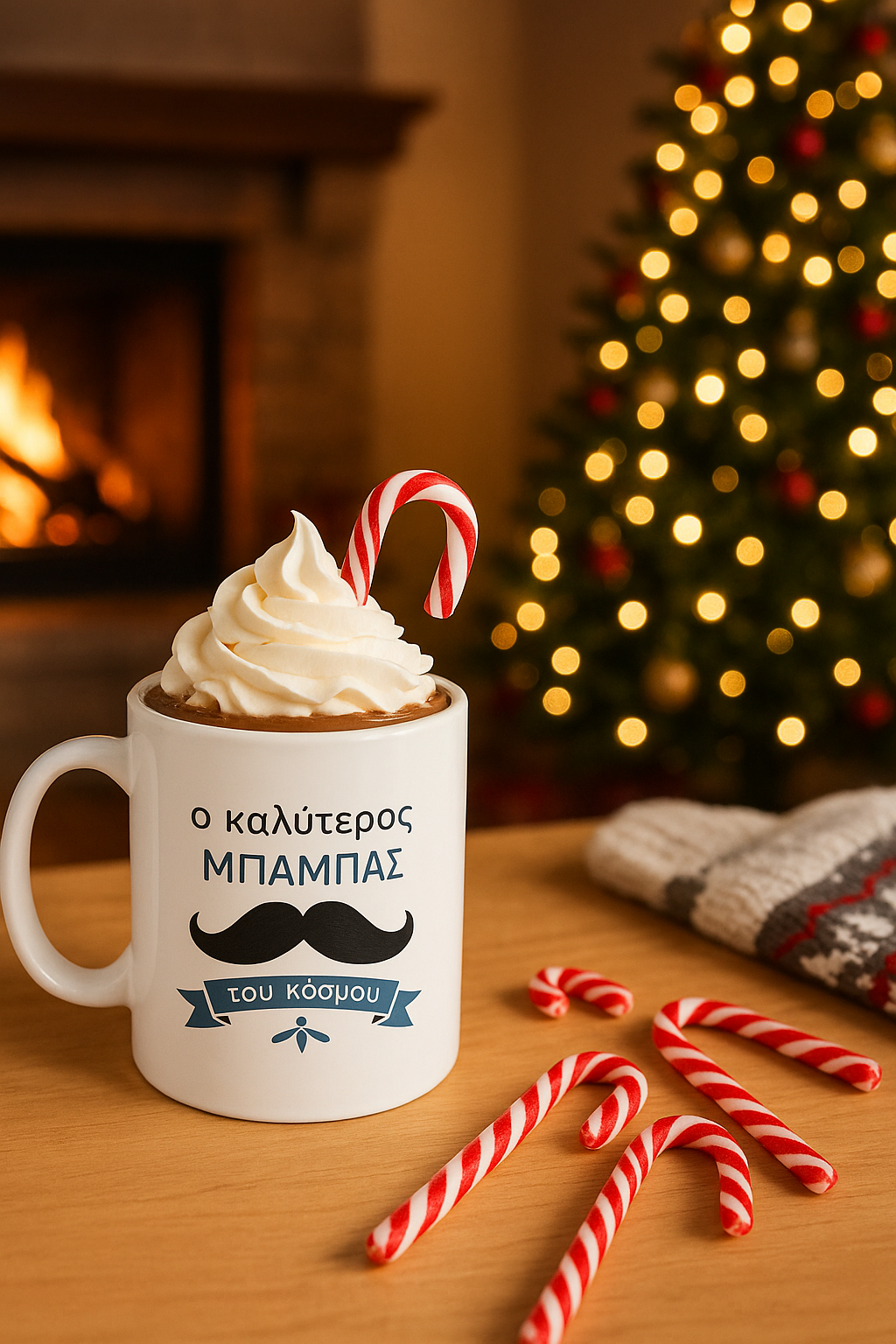 Greek Ceramic Mugs for Pappou, Μπαμπα, Nono and Theio