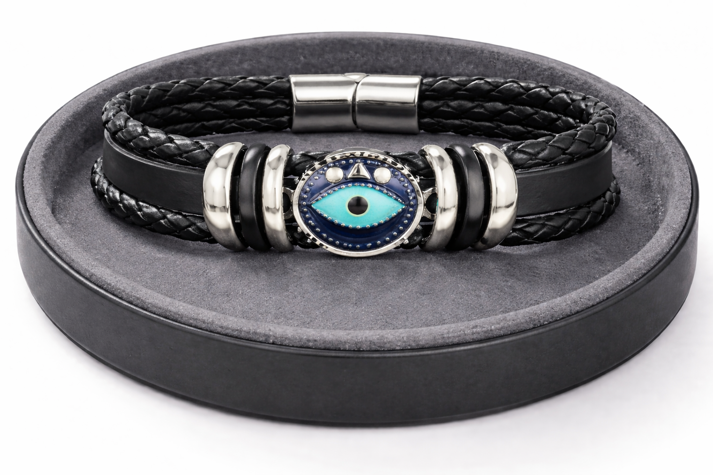 Black Braided Evil Eye Bracelet (Code 5-36,37,38,39,40)