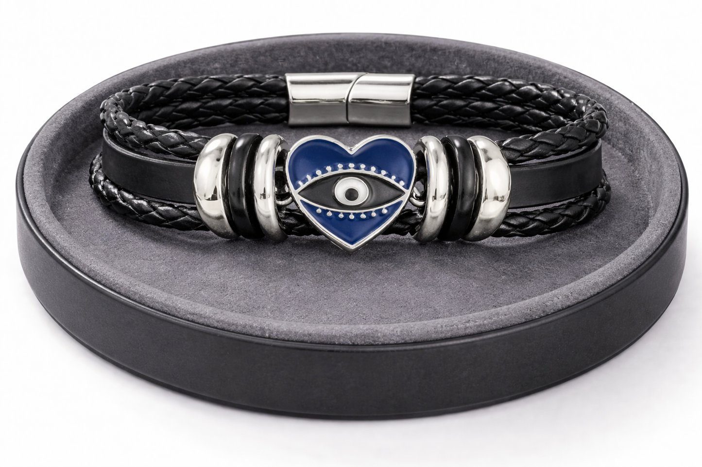 Black Braided Evil Eye Bracelet (Code 5-36,37,38,39,40)