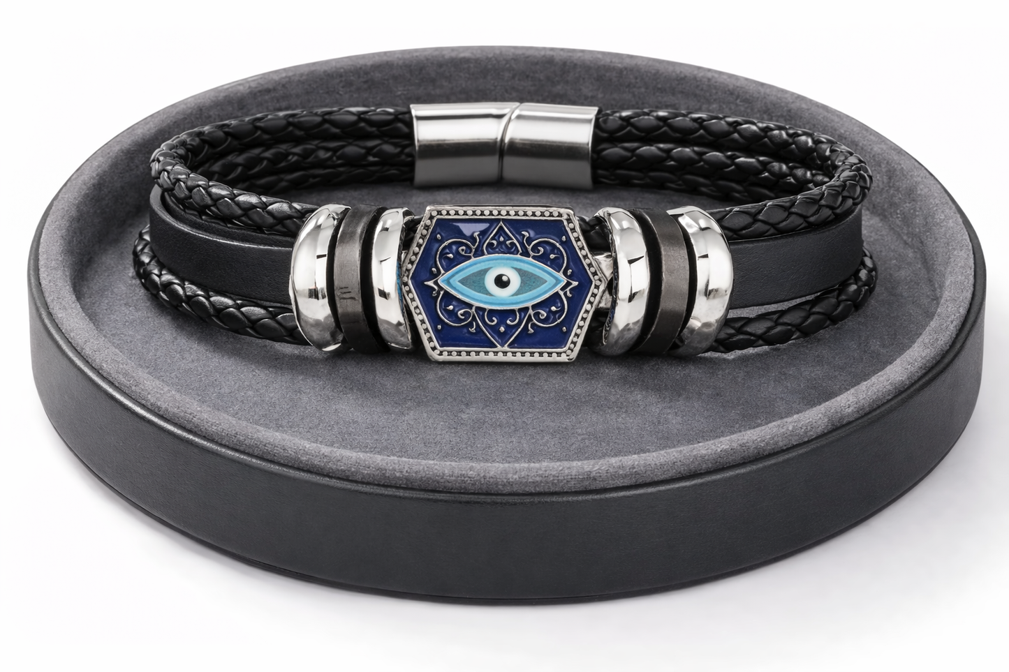 Black Braided Evil Eye Bracelet (Code 5-36,37,38,39,40)