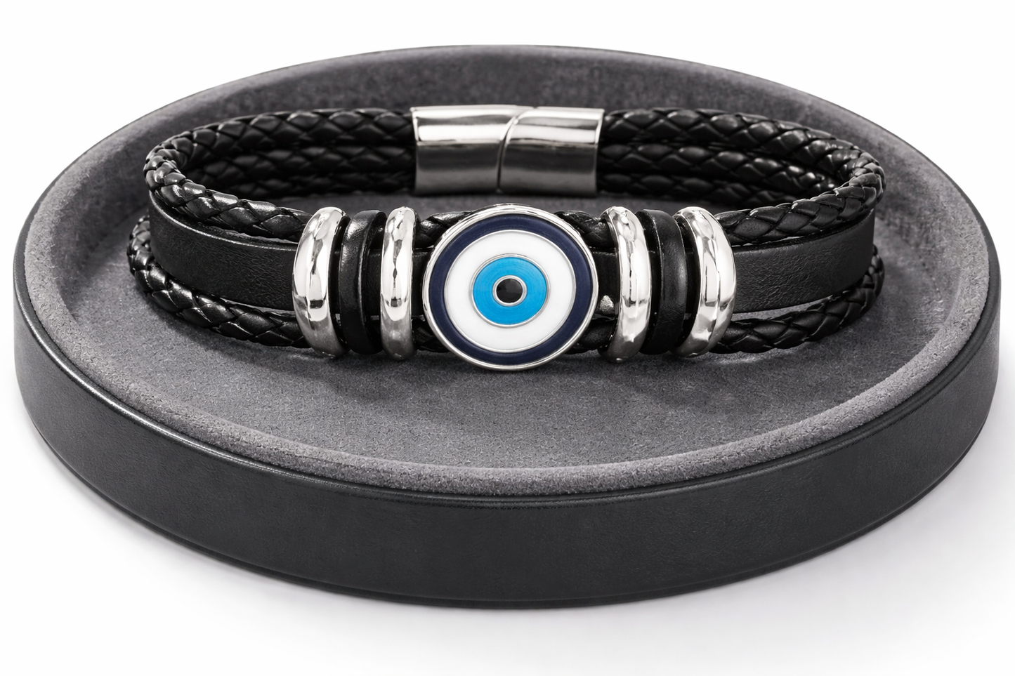 Black Braided Evil Eye Bracelet (Code 5-36,37,38,39,40)
