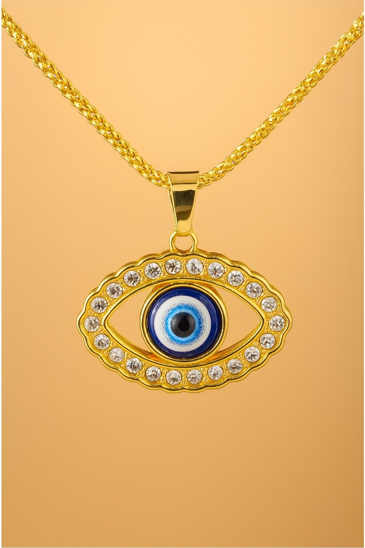 Lucky Eye Evil Eye Protection Pendant Necklace  (Code 10-76)