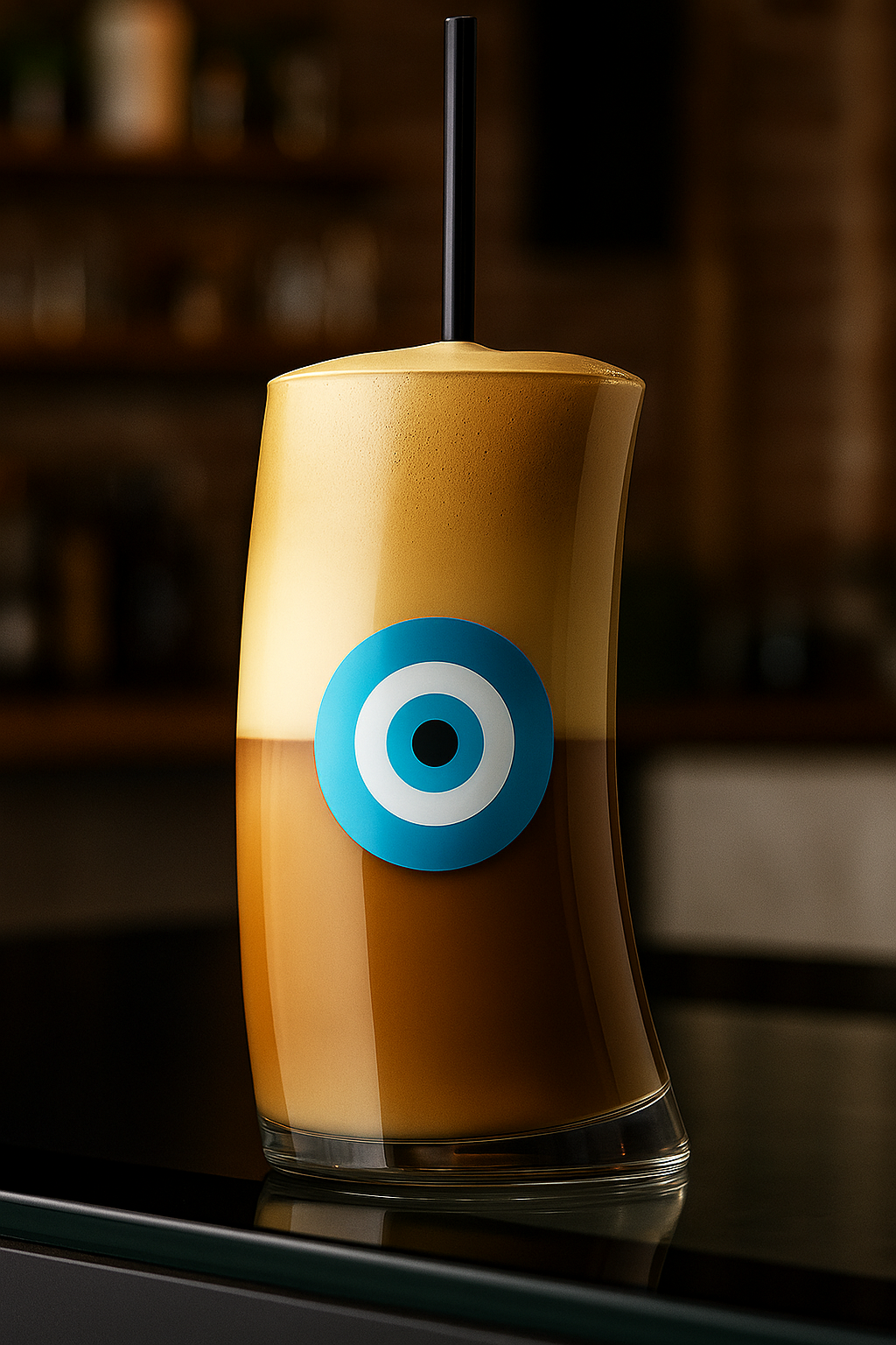 Evil Eye Frappe Glass