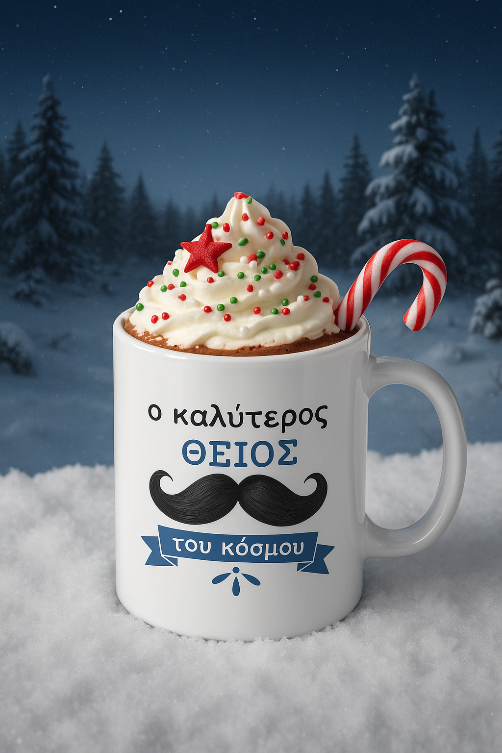 Greek Ceramic Mugs for Pappou, Μπαμπα, Nono and Theio