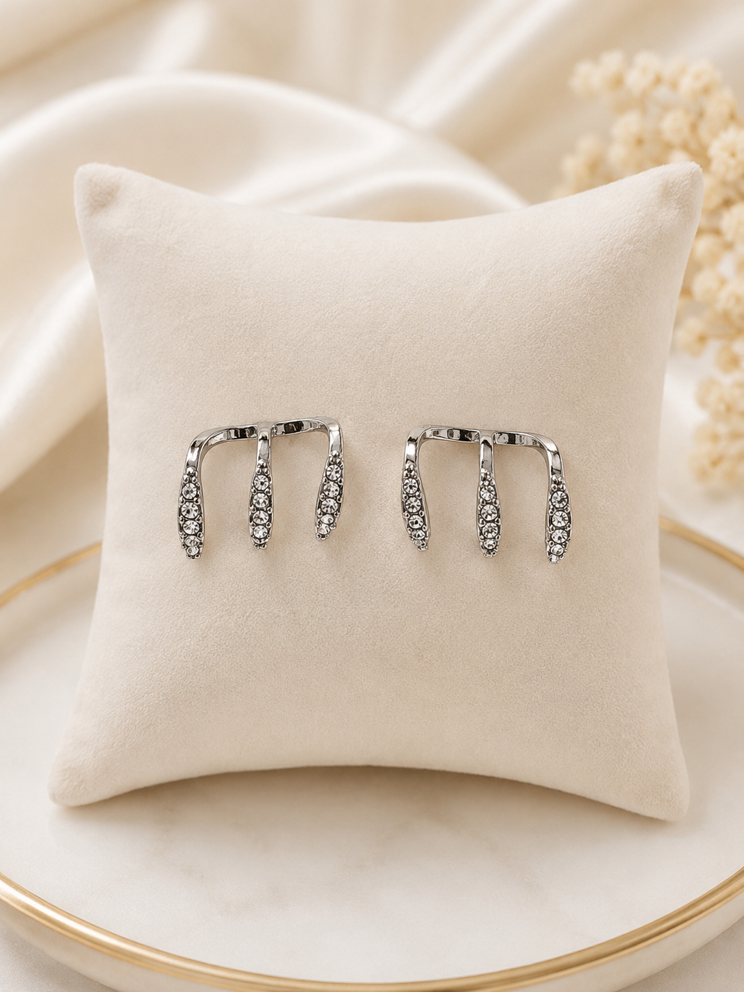 Crystal Ear Climber Earrings ( E 3 )