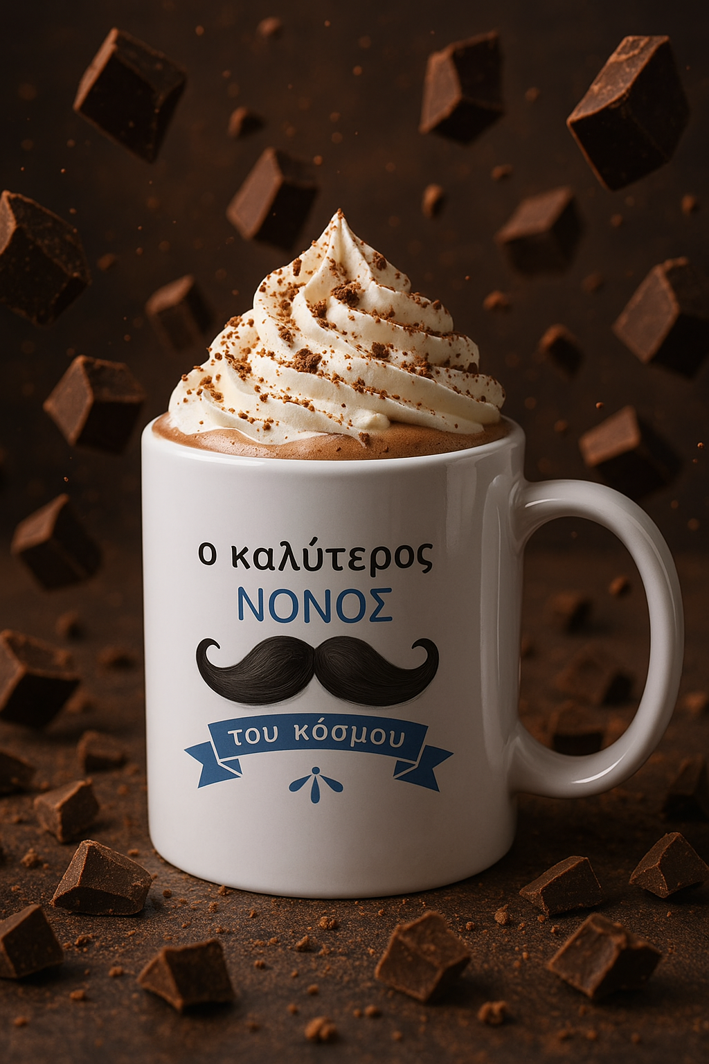 Greek Ceramic Mugs for Pappou, Μπαμπα, Nono and Theio