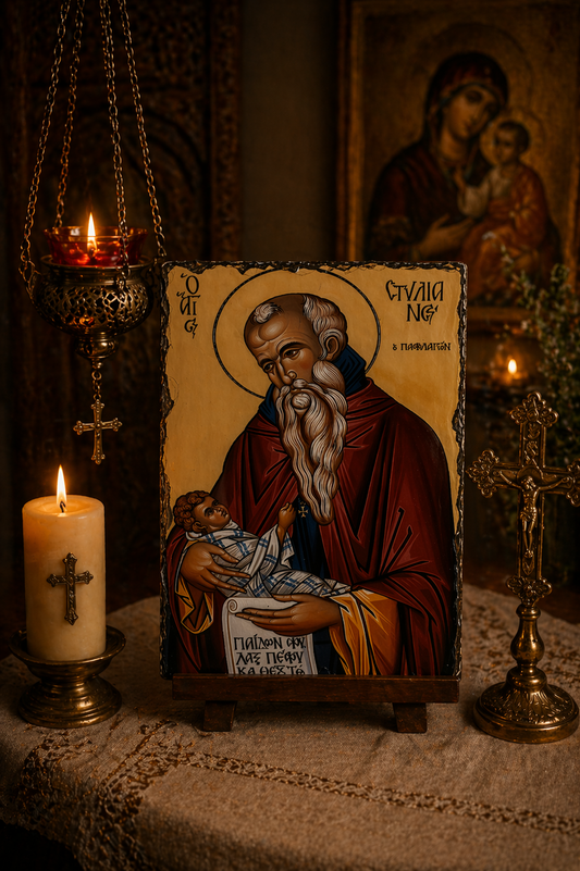 Orthodox Icon of Saint Stylianos