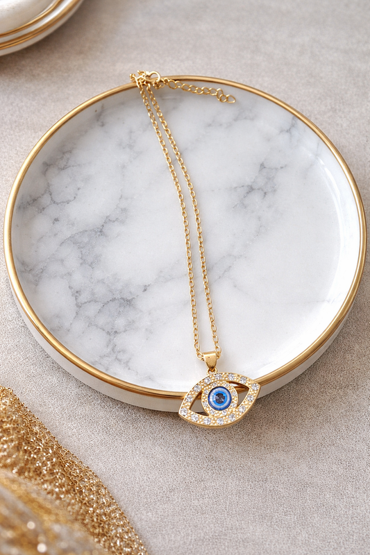 Evil Eye Gold Pendant Necklace (code 12-90)