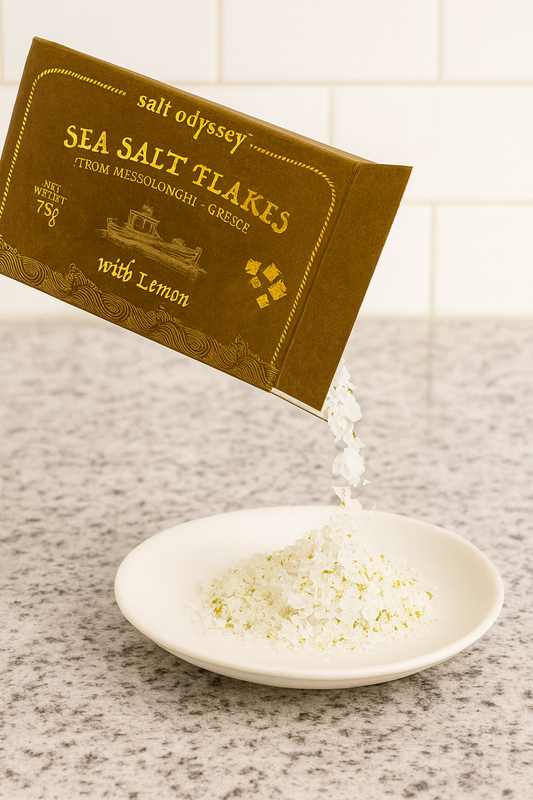 Salt Odyssey  Sea Salt Flakes with Lemon 75g