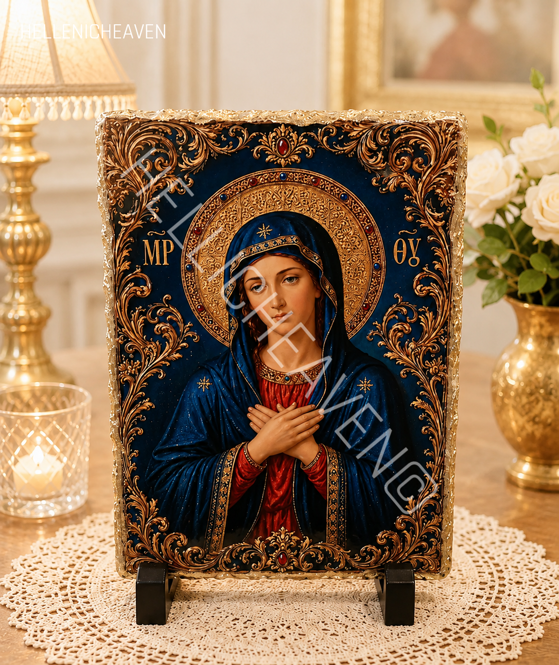 Virgin Mary (Theotokos) Orthodox Icon ( Code O1 )