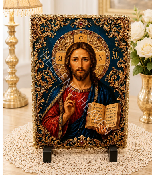 Christ Pantocrator Orthodox Icon   ( Code O2 )
