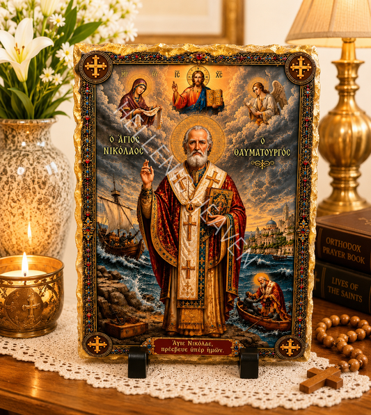 Saint Nicholas the Wonderworker Orthodox Icon CODE (O24)