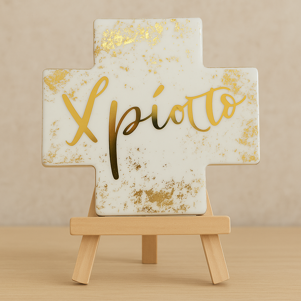 Ceramic Name Cross/Plaque