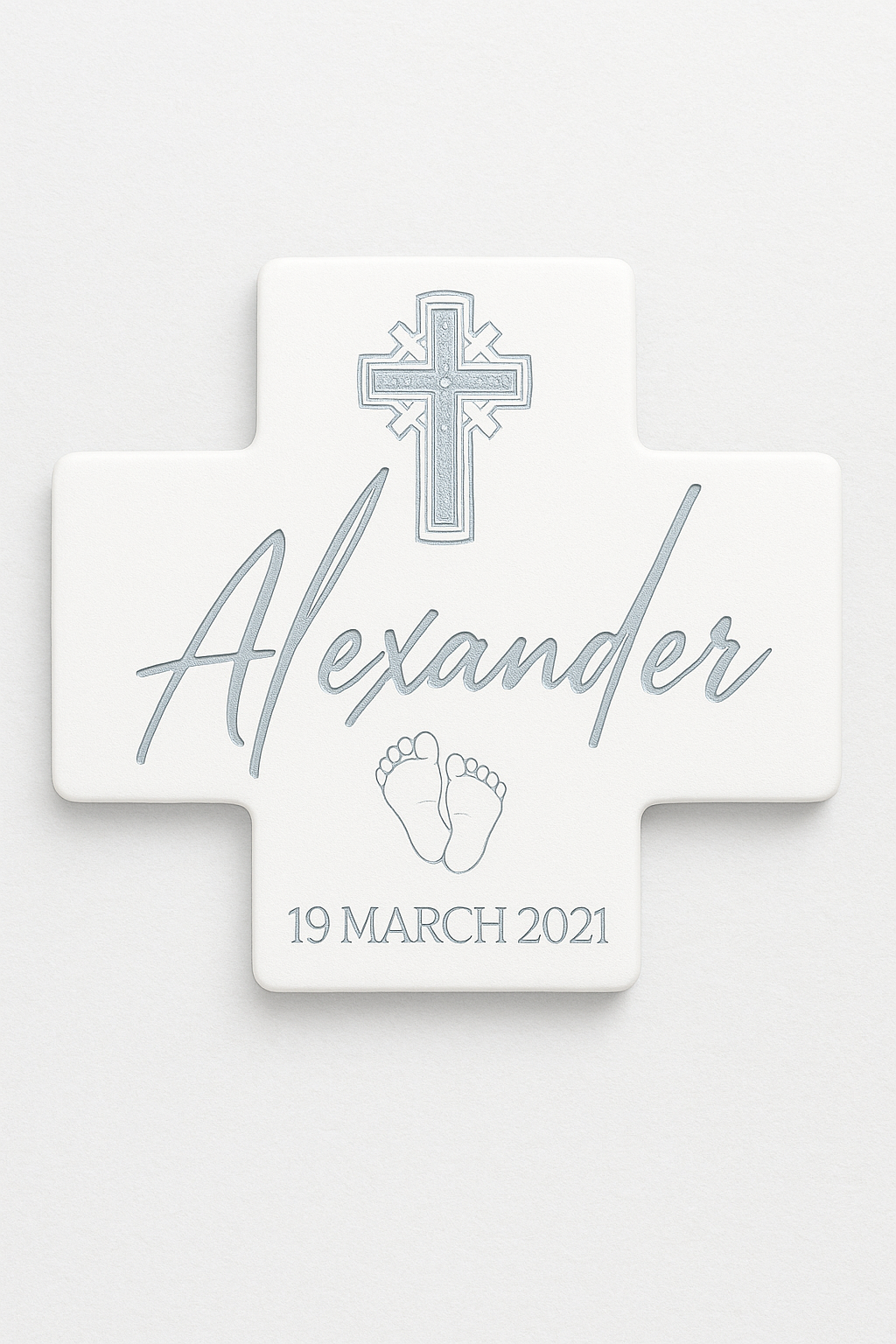 Christening / Birth Ceramic Cross