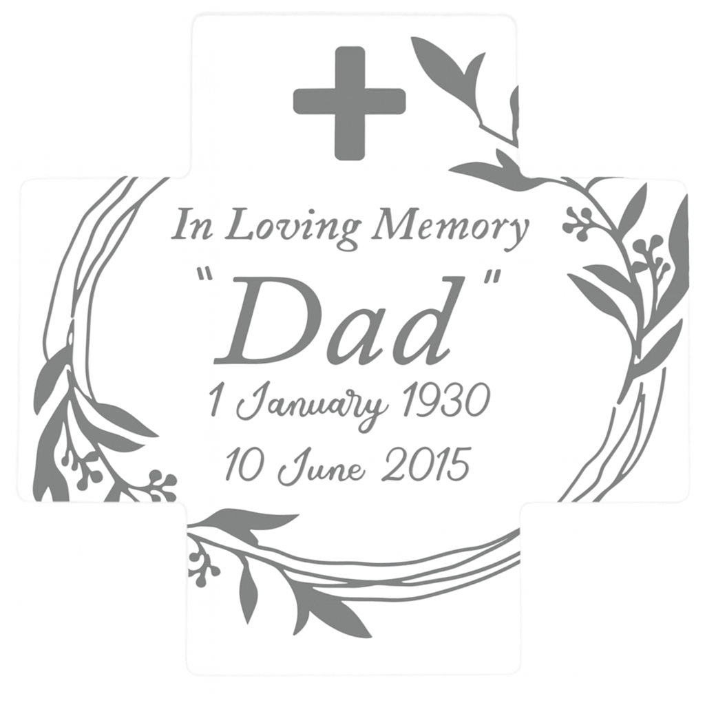 Memorial Cross Ceramic