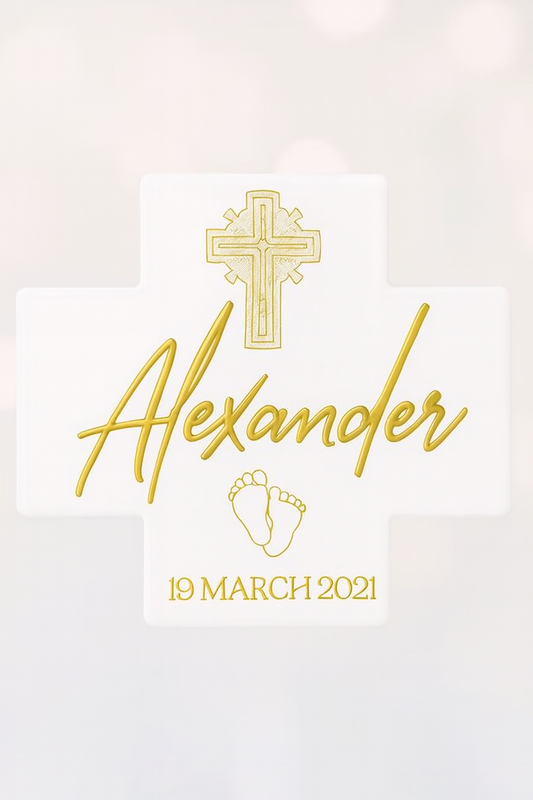 Christening / Birth Ceramic Cross