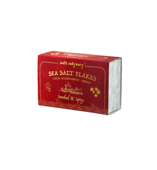Salt Odyssey  Smoked & Spicy Sea Salt Flakes 75g