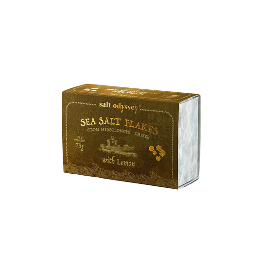 Salt Odyssey  Sea Salt Flakes with Lemon 75g