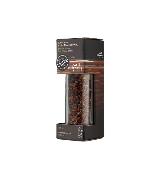 Salt Odyssey Coarse Sea Salt with Smoked Salt Mill 110g