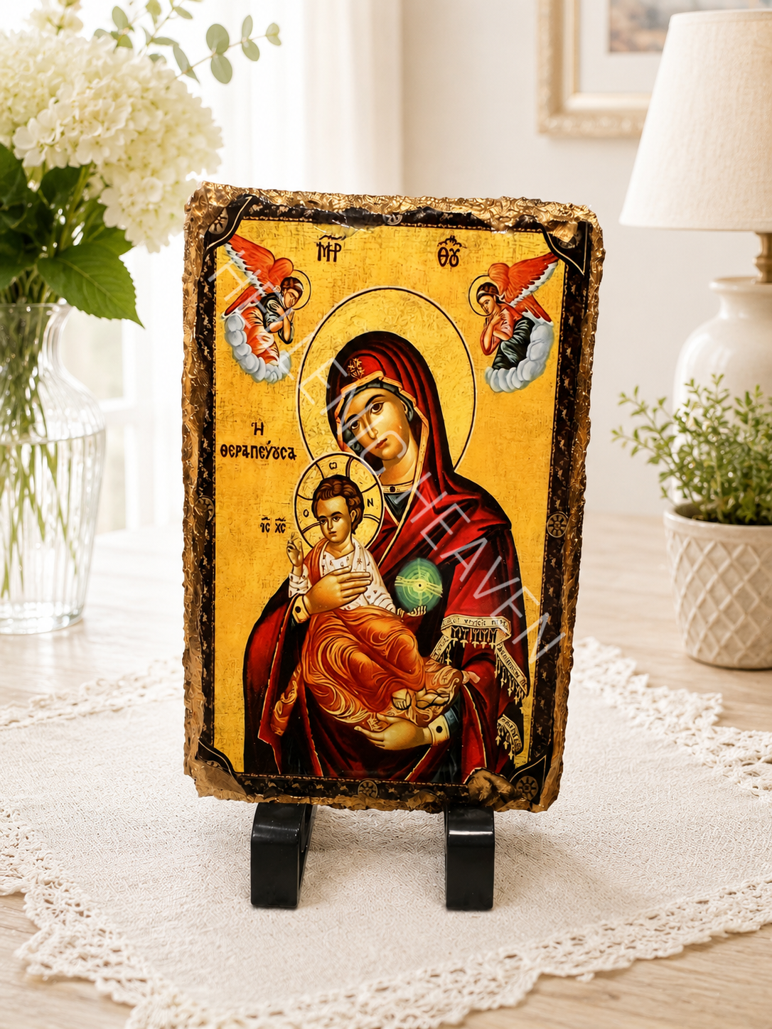 Panagia Therapevousa – Virgin Mary the Healer with Christ   CODE (O62)
