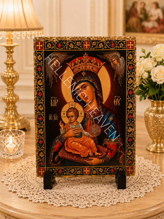 Virgin Mary & Christ Child Orthodox Icon CODE (O13)