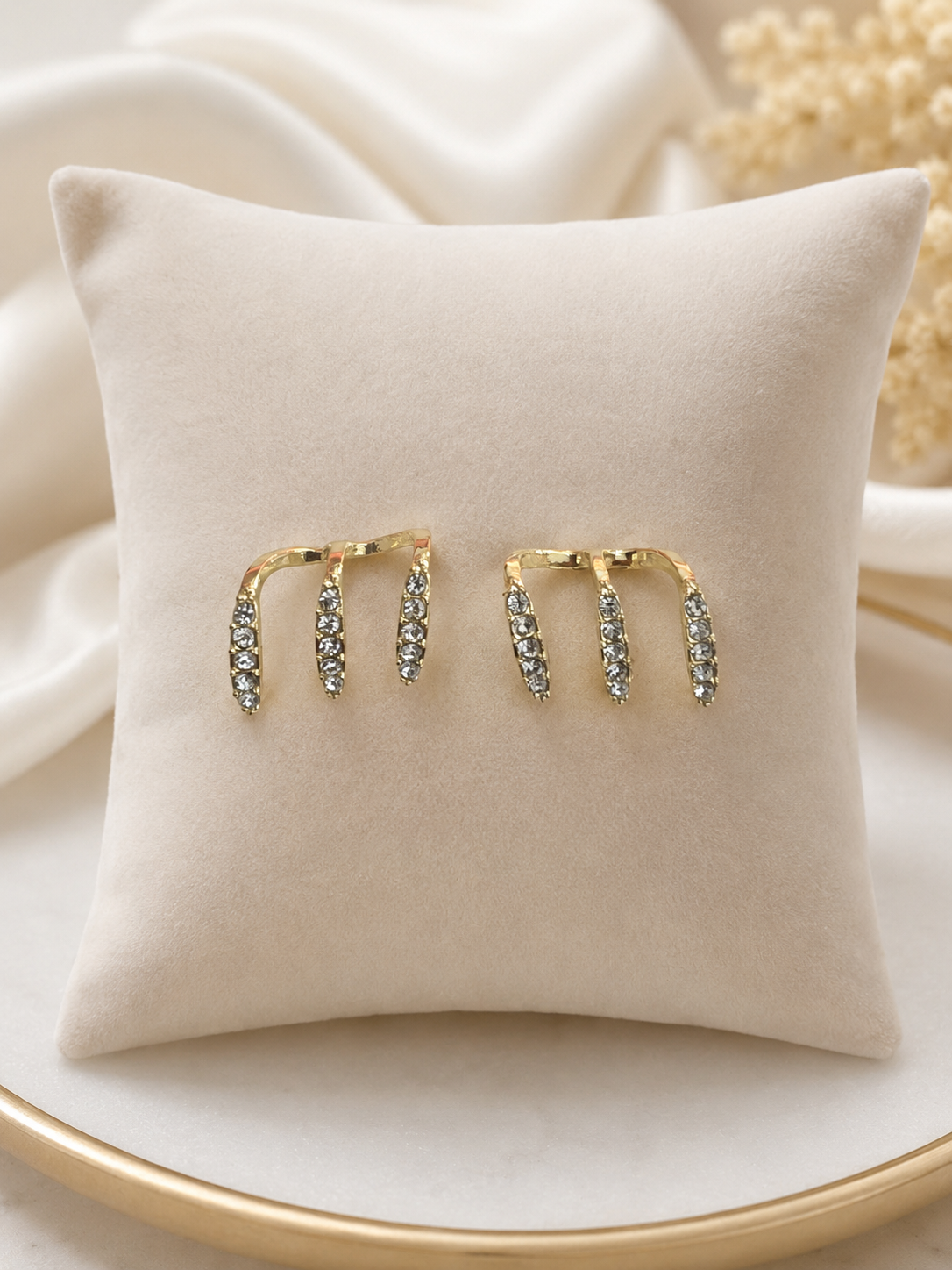 Crystal Ear Climber Earrings ( E 3 )