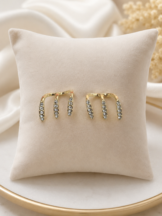 Crystal Ear Climber Earrings ( E 3 )