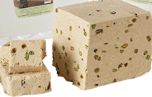 Kosmidi Gavrili  Halva Classic (Vanilla) with Pistachios 450g